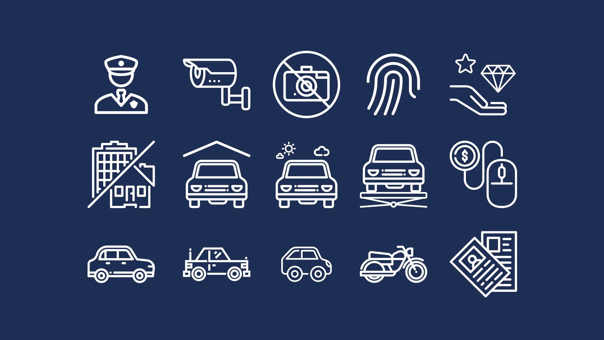 Sistema de diseño de Tasaciones.com que muestra la iconografía creada para la plataforma web y app.